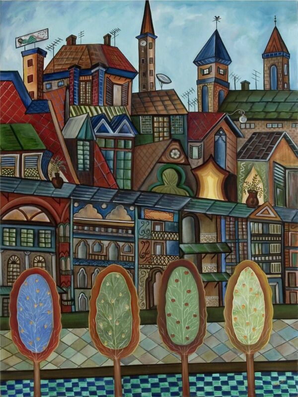 City at Rest 48x36 inches