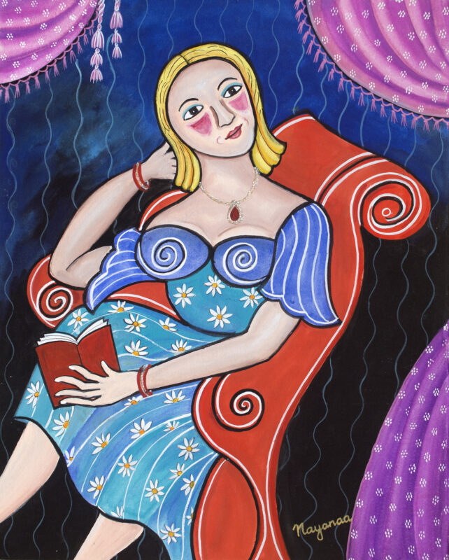 Contemplation_16 x13__Mixed_Media_on_Paper