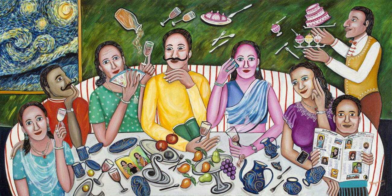 Defying the Law of Gravity 30 x 60 Oil on Canvas