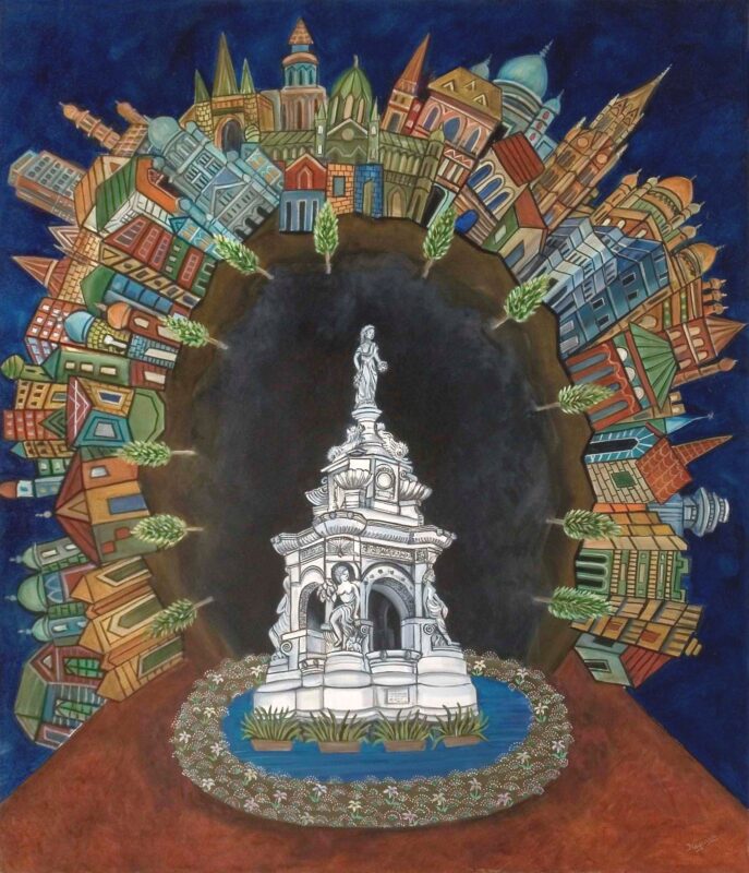 Majestic Flora Fountain42x36inches