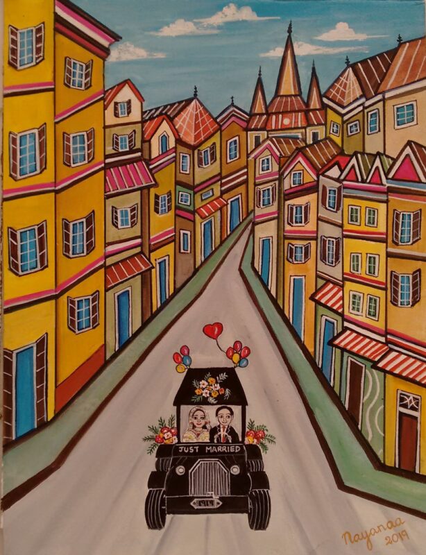 My City(2) 15 x 11 inches Mixed Media on Paper