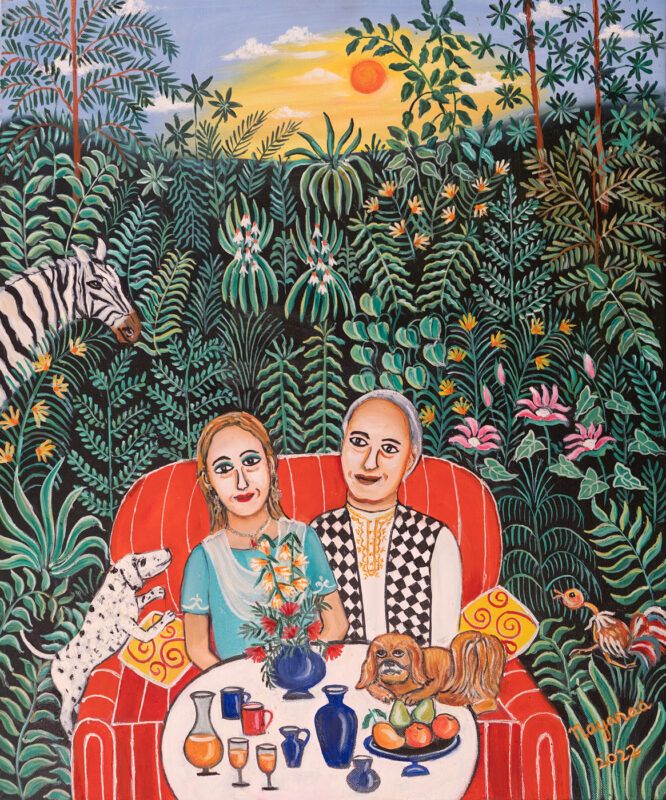 Our Tryst with Nature 24 x 20 inches Oil on Canvas