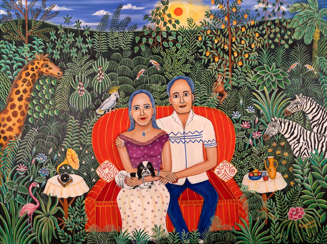 Private Moments to be Cherished 36 x 48 inches Oil on Canvas