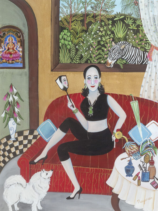 Sofas are so Comfortable20x15 Mixed Media on Paper