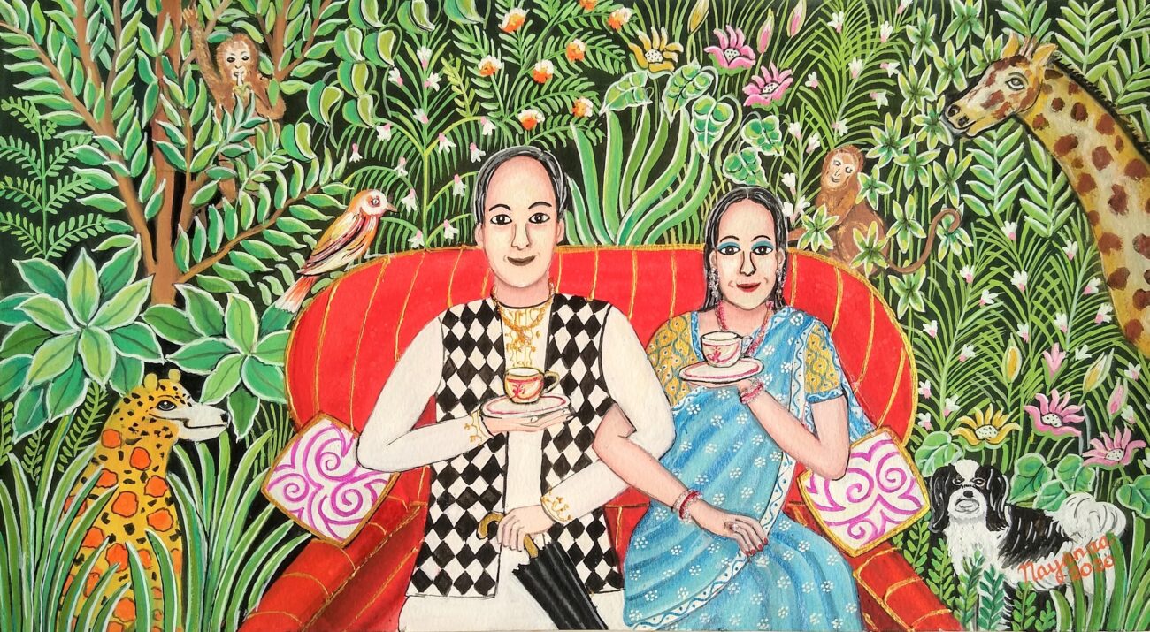 The Advent of the Monsoons 9.75 x 17.75 inches Mixed Media on Paper