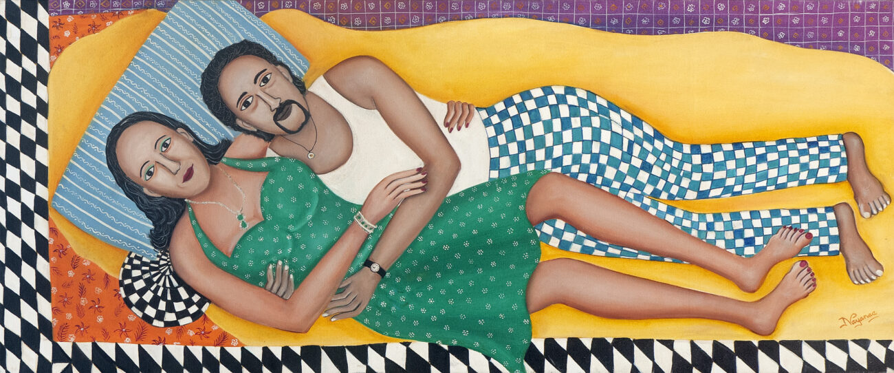 The Embrace 20x48 Oil on Canvas