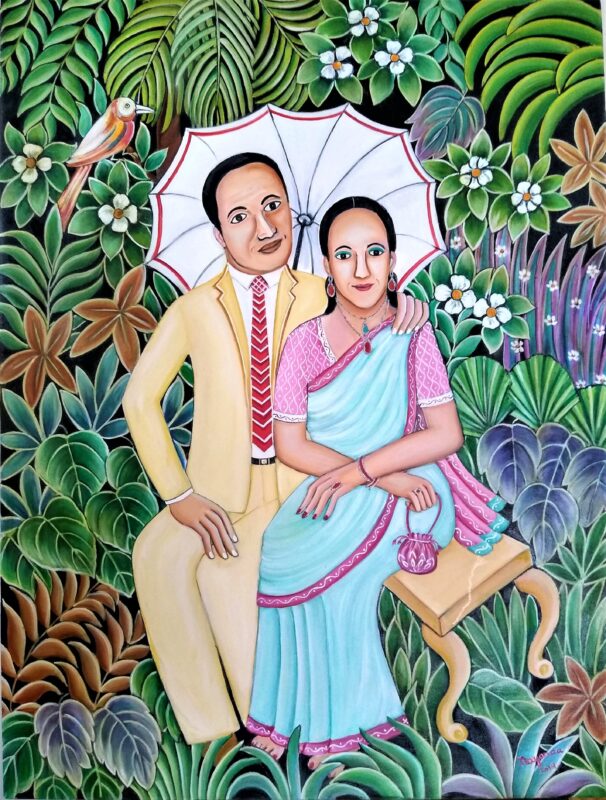 The Parasol 48 x 36 inches Oil on Canvas