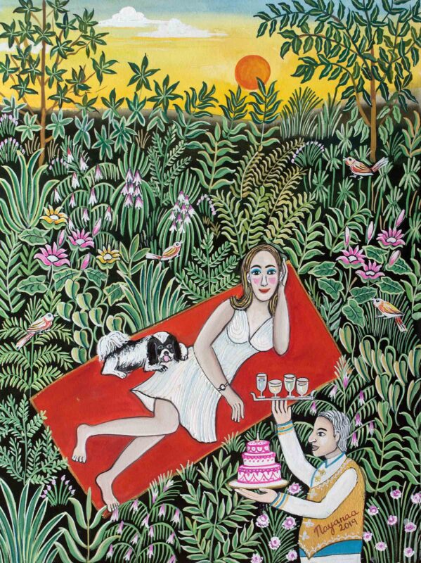 The-Simple-Pleasures-Of-Life-15-x-11-inches-Mixed-Media-on-Paper