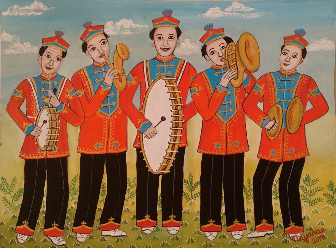 Wedding Celebrations 11 x 14.75 inches Mixed Media on Paper